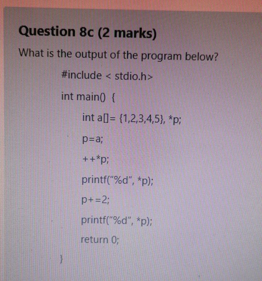 1 to 20 [1 mark] a-ii) Add a code to ensure the