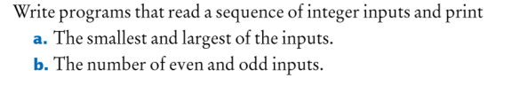 This is a java program Write programs that read a sequence of