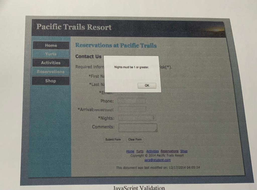for errors. If uncertain, delete the page and the related code from