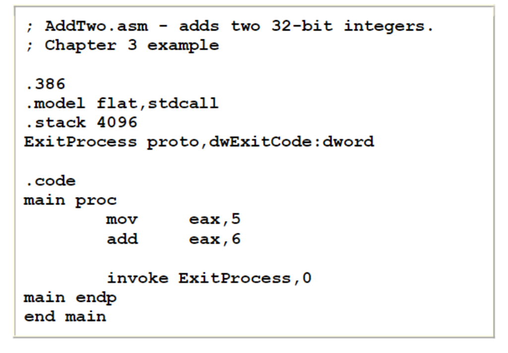 This is an Assembly Language program: Change the program so it can
