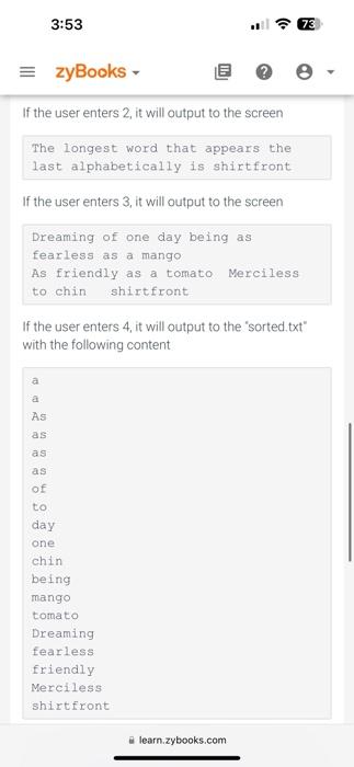 a simple text processing program. Your program should provide the following functionality