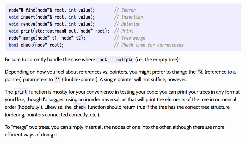 program regarding to binary search tree in C++ and I need you