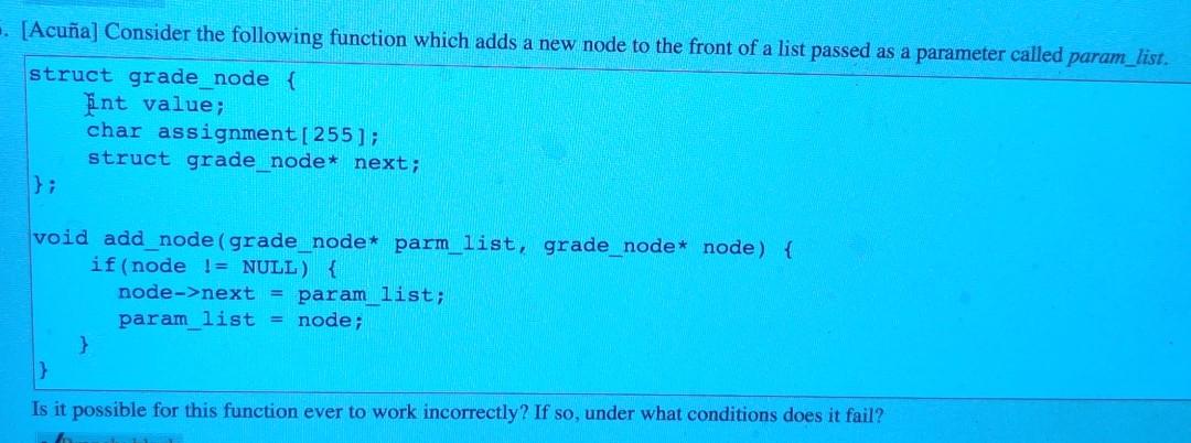  .. [Acua] Consider the following function which adds a new node