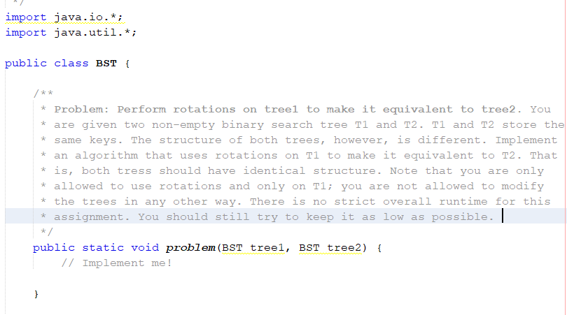  Please don't change anything else in the code only do implementing