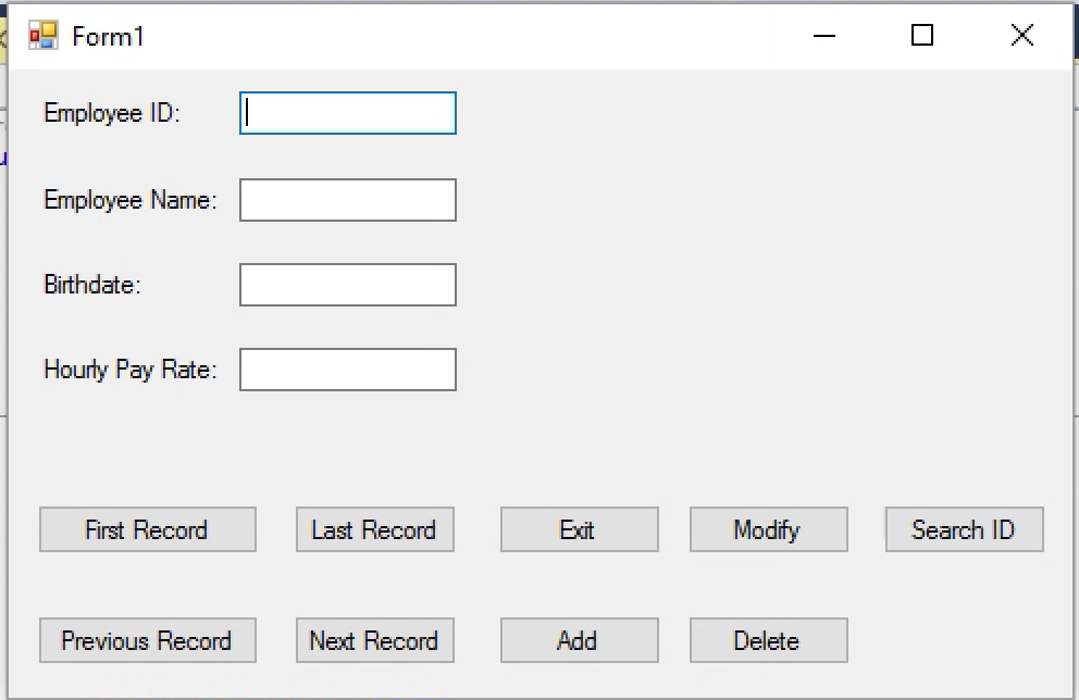 Use Microsoft Visual Studio - Visual Basic - Windows Forms Application. The