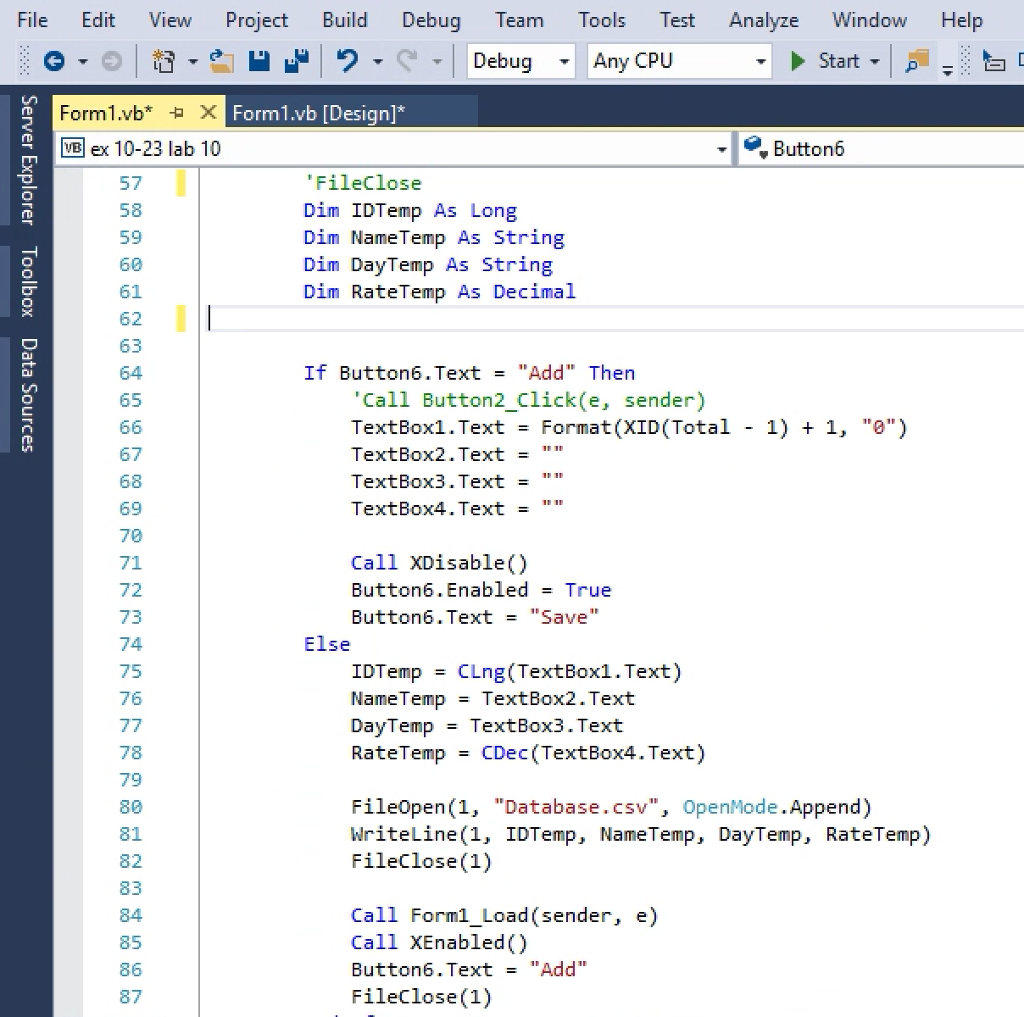 far please go on from there. EmpID EmpName BirthDate PayRate 4 Stephen