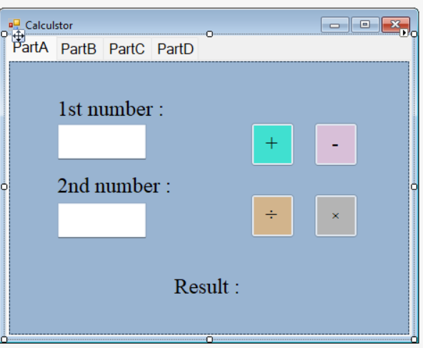 How to write the code of a 3d vector calculator in Gui
