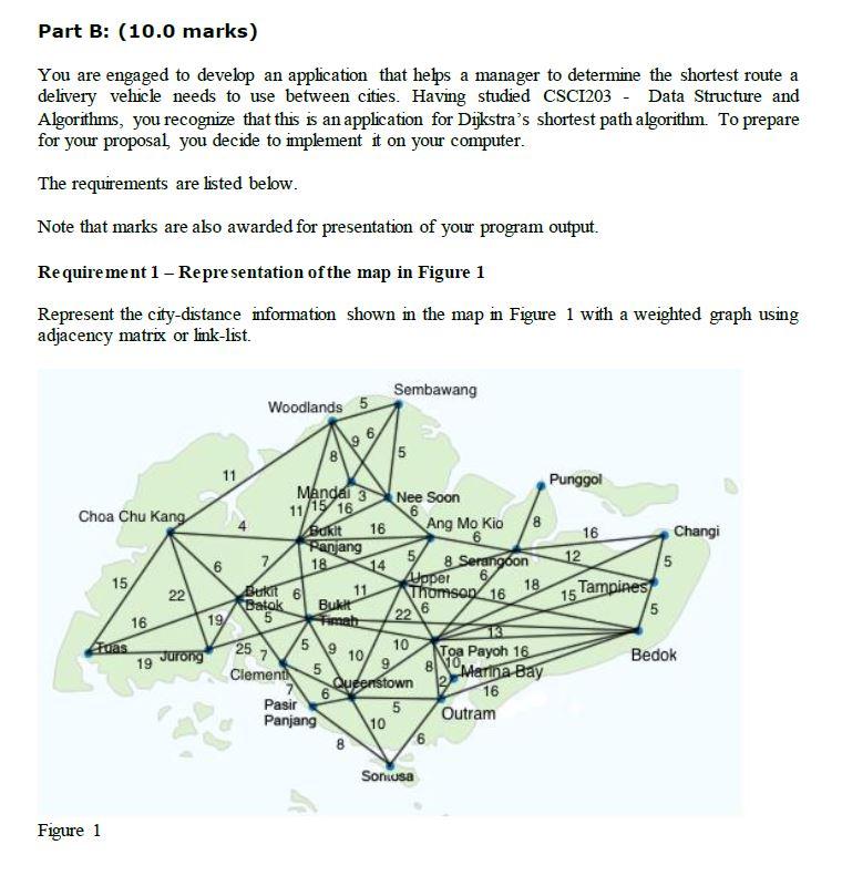 Please use JAVA to code!! The adjacent matrix is attached above as