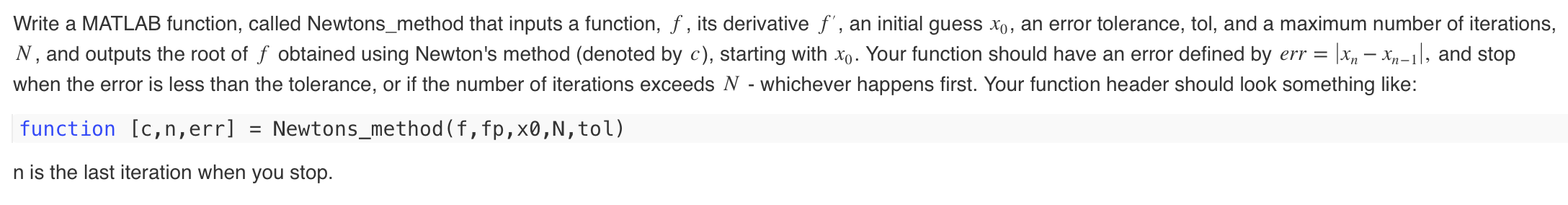 Need help with a Matlab function, must use while and if statements,