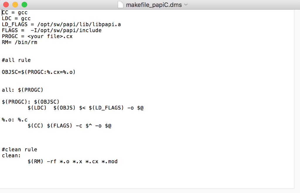 In this lab you will use the Performance API (PAPI) to study