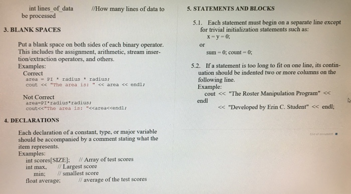 in another file c. The next character tells you the justification of