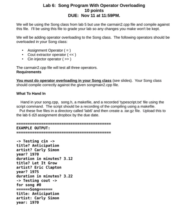 program 3For Lab 6 5 6 7 #include stdlib> #include #include string>