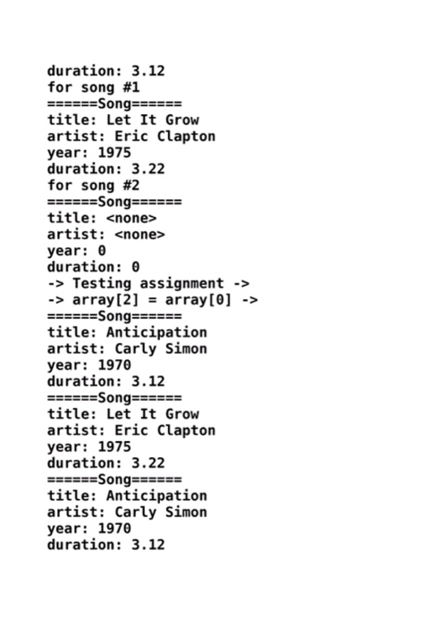 #include "song. h" 10 11 13 using nanespace std; 14 15 const
