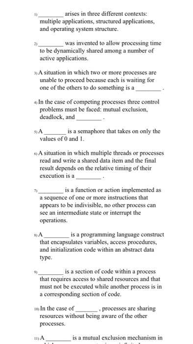 sequence of one or more instructions that appears to be indivisible, no