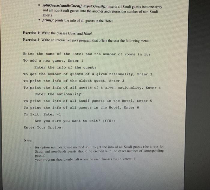 Hotel Guest - id: int - name: String - nationality: String -