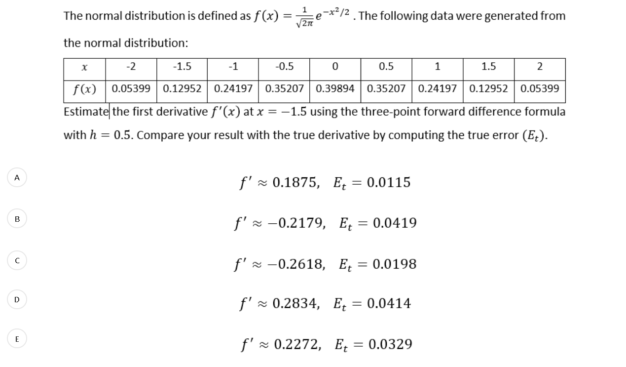 -x2/2 The normal distribution is defined as f(x) 1 = 21