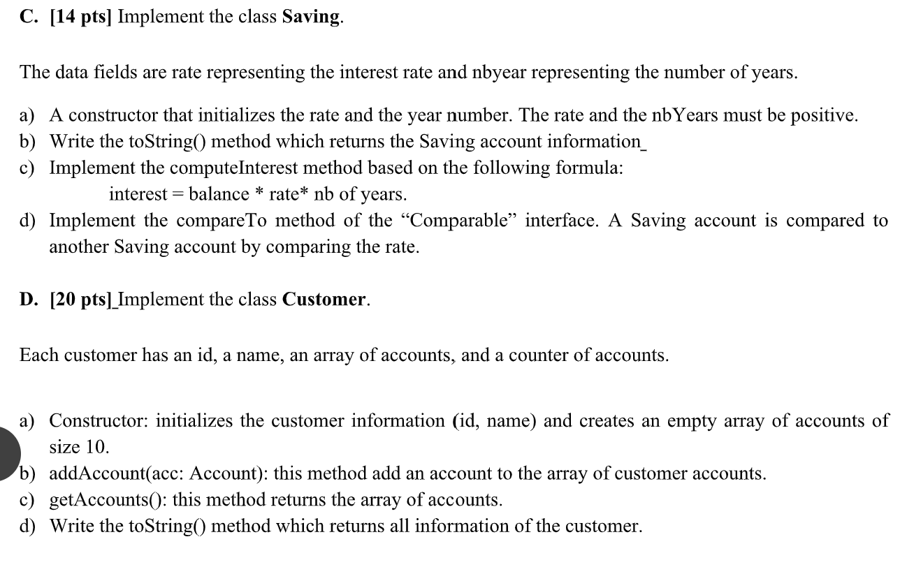 presented in the following UML diagram except the class BasicSubscriber for which