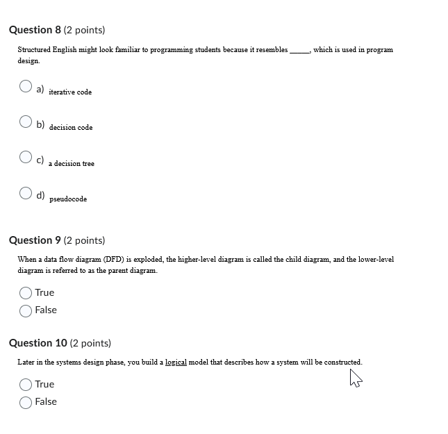 drawing a series of increasingly detailed data flow diagrams (DFDs), until all