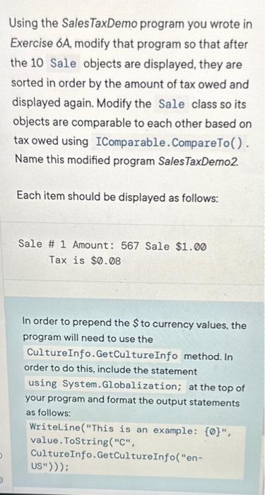 needs to be in c# and use the following code. needs to