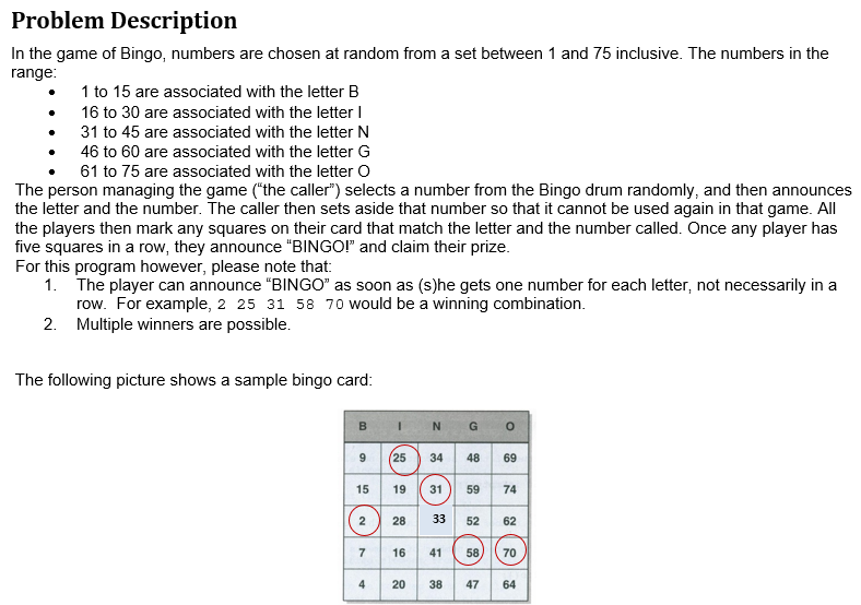  ------ BingoChip.java package Lab11; /** * @author YOUR NAME * @version