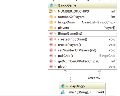 public BingoChip(int number) { setNumber(number); setLetter(); } private void setNumber(int number) {