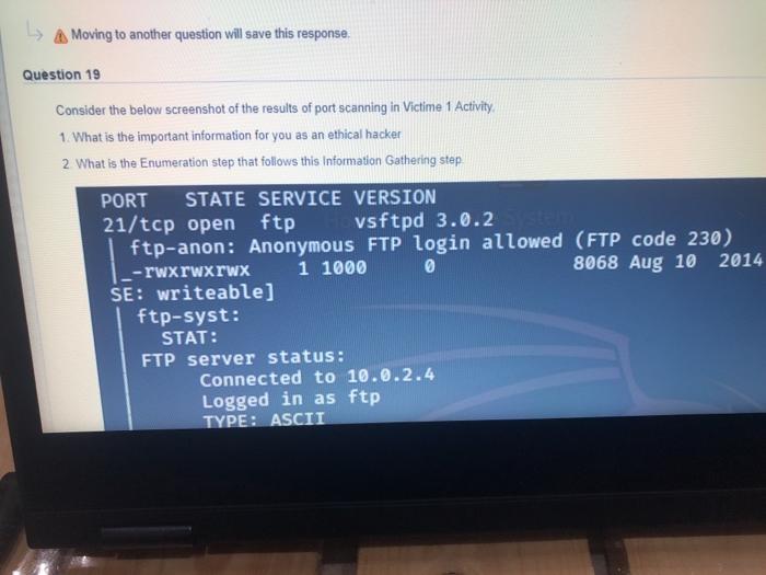  L A Moving to another question will save this response. Question