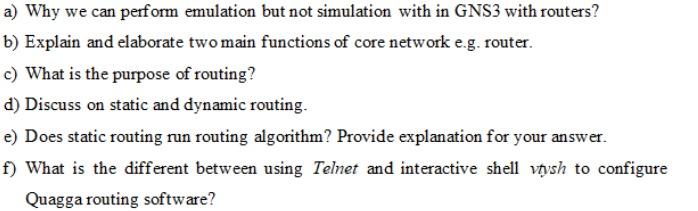  a) Why we can perform emulation but not simulation with in