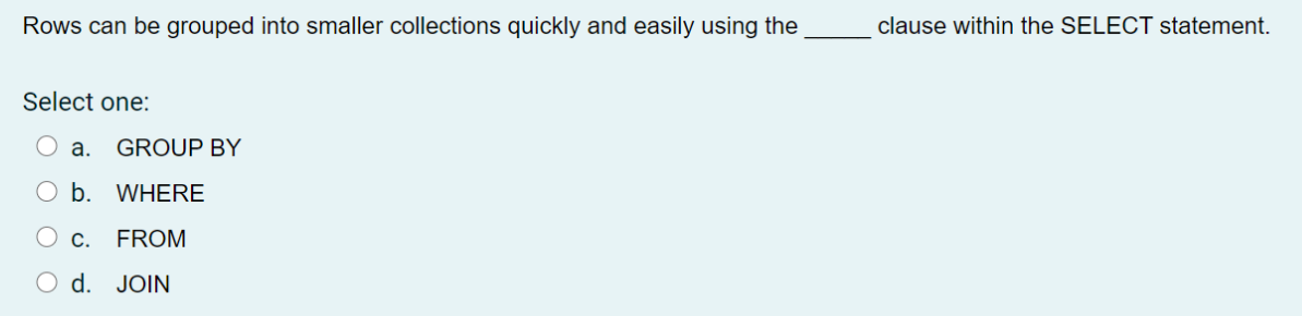 values, which operator can be used in the outer query predicate? Select