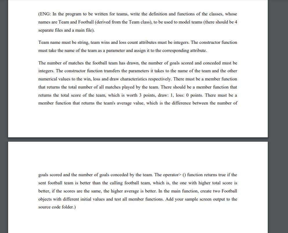 This is C++ question. It must be coded with C++ (ENG: In