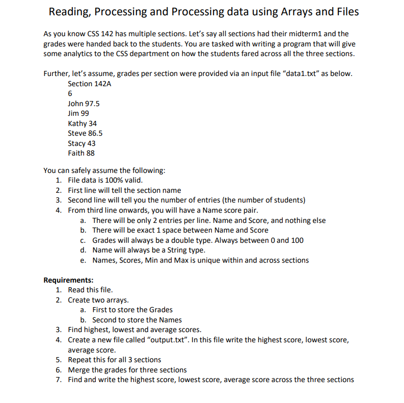 Focus on merge method, if code has no compiler errors i will