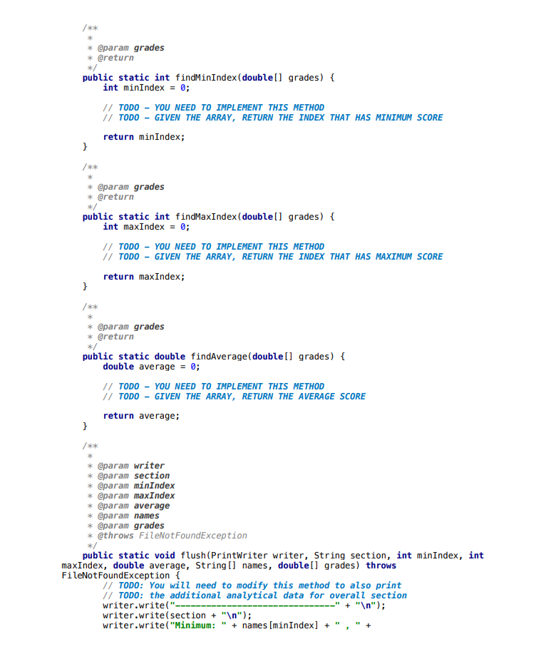 = null; private static String[] namesB = null; private static double[] gradesB