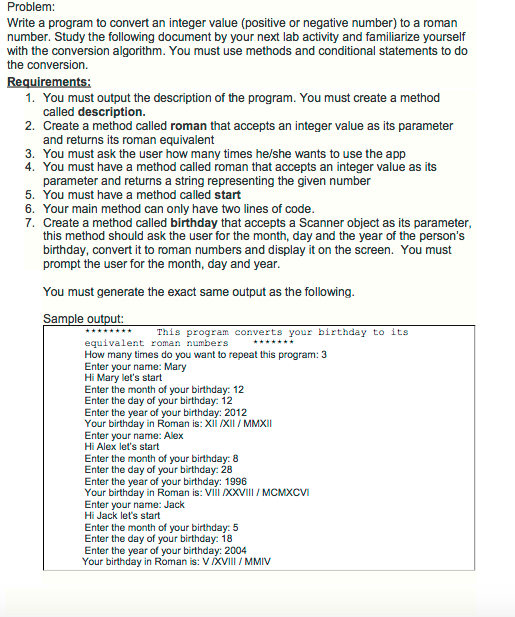 Please help and please read all the instructions throughly. The code has