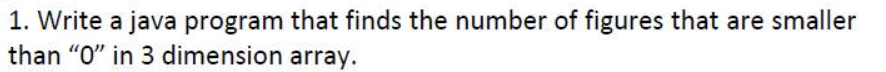  1. Write a java program that finds the number of figures