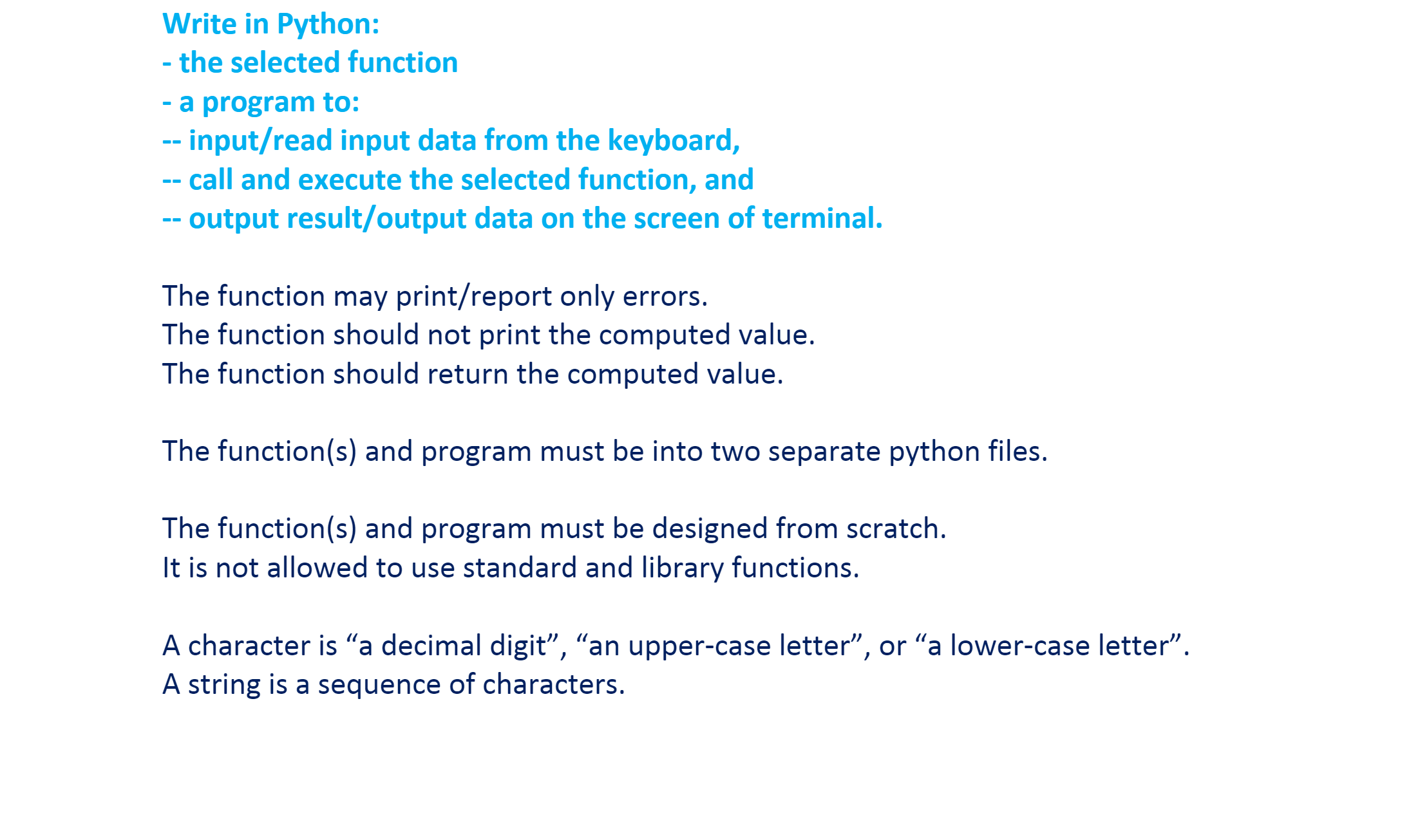  concatenation (A,B), concatenate string B to the end of string A;