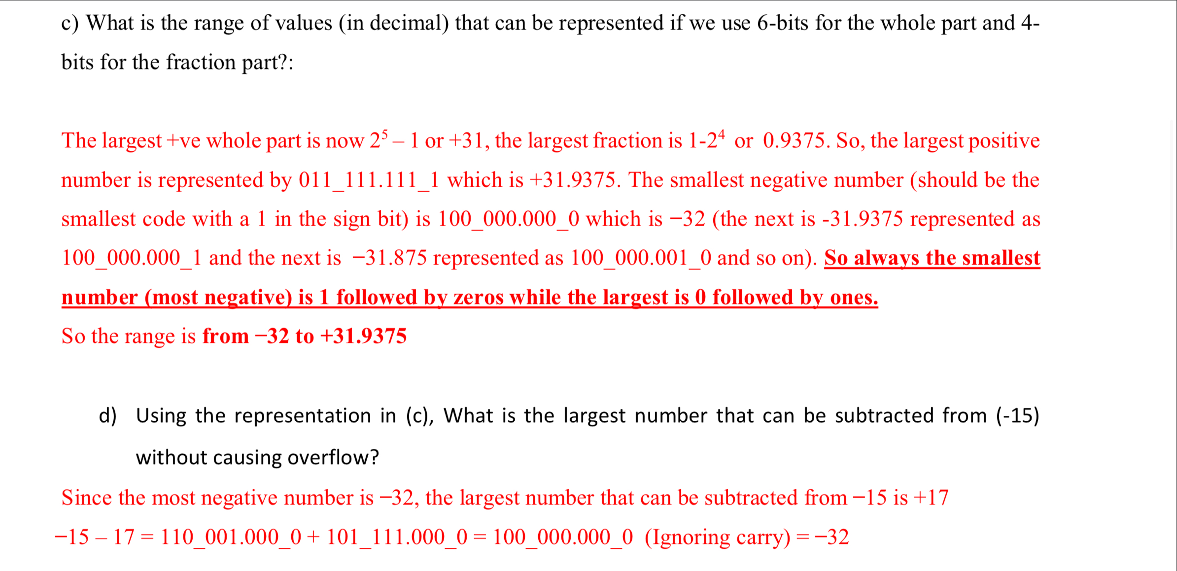  explain the answers step by step 