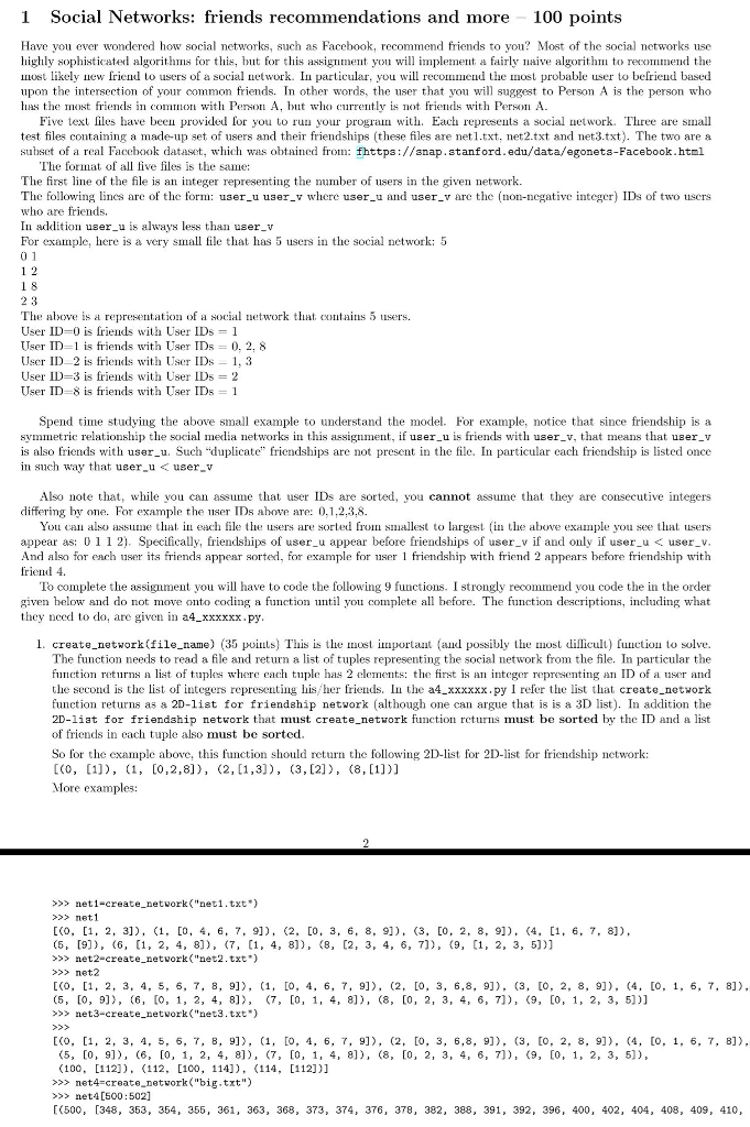 This following program is written in python. It is a small part