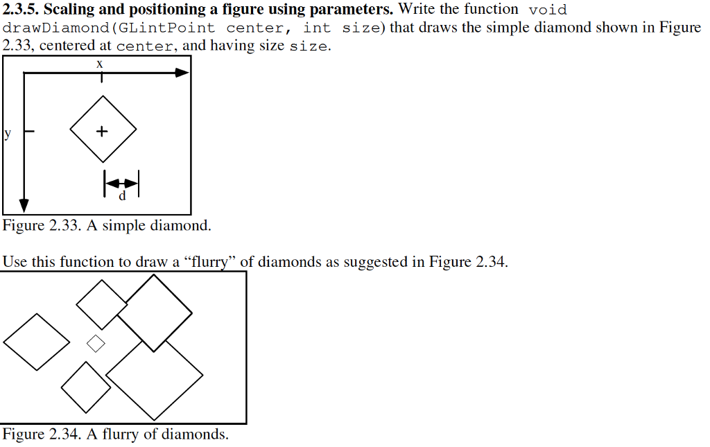 COMPUTER GRAPHICS Solve Practice Exercise 2.3.5. Write the program and name your