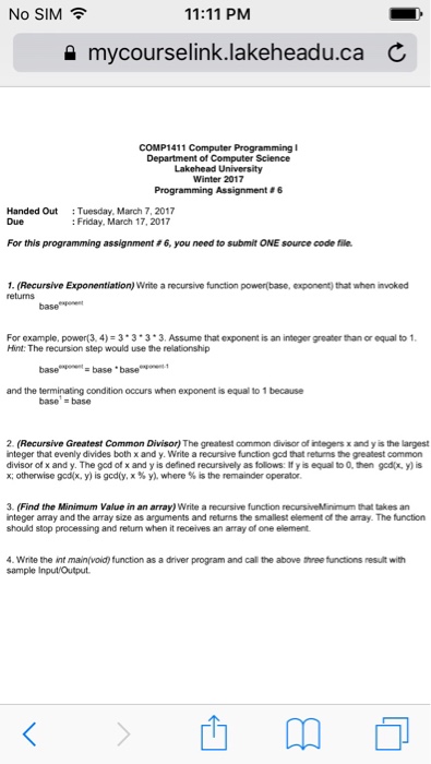  Write a recursive function power(base exponent) that when invoked returns base
