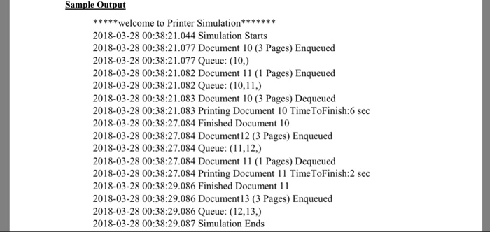a linked implementation of queue data structure. Each node will contain two
