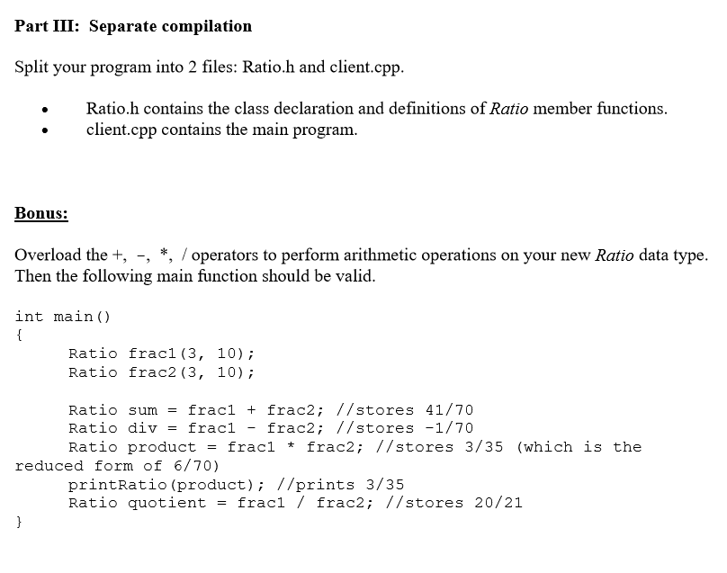 the output). Part I was done last week so I will post
