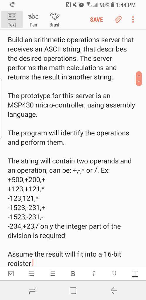  Assembly code for basic calculator using an MSP430 micro cotroller using