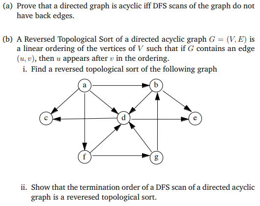 first search of a directed graph: G = (V. E) and prints