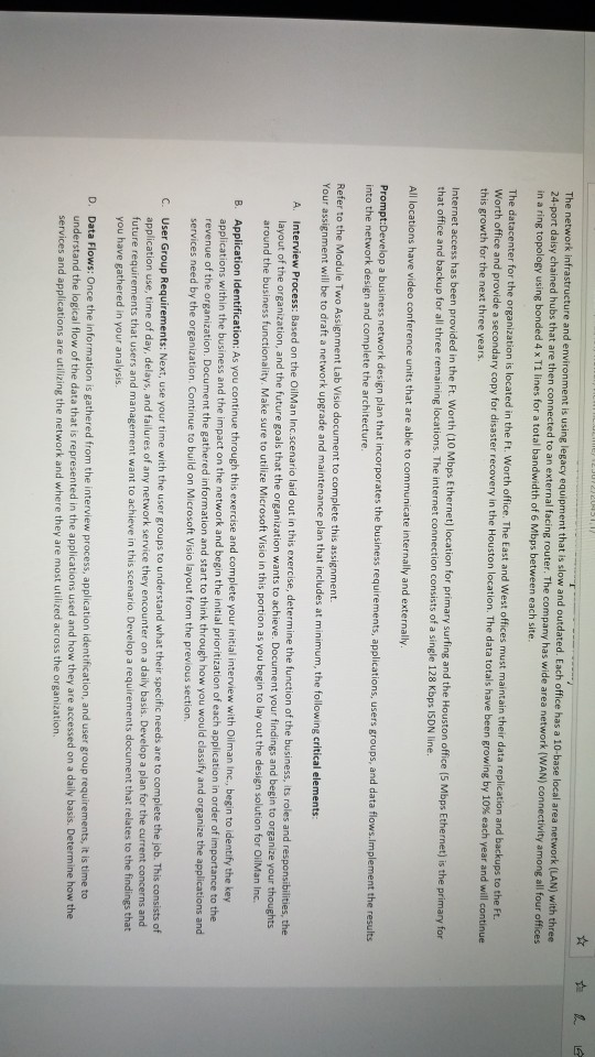 user(s), and the entire business environment. Create a high-level business network and