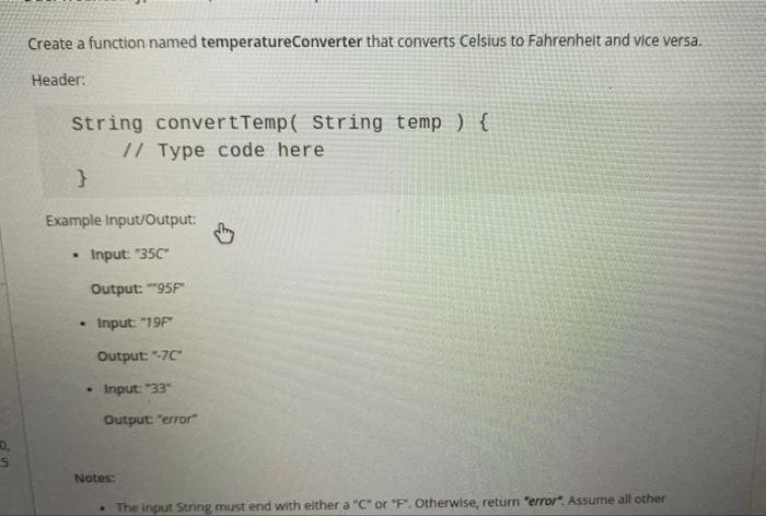  use the starter code no scanner method and explain how the