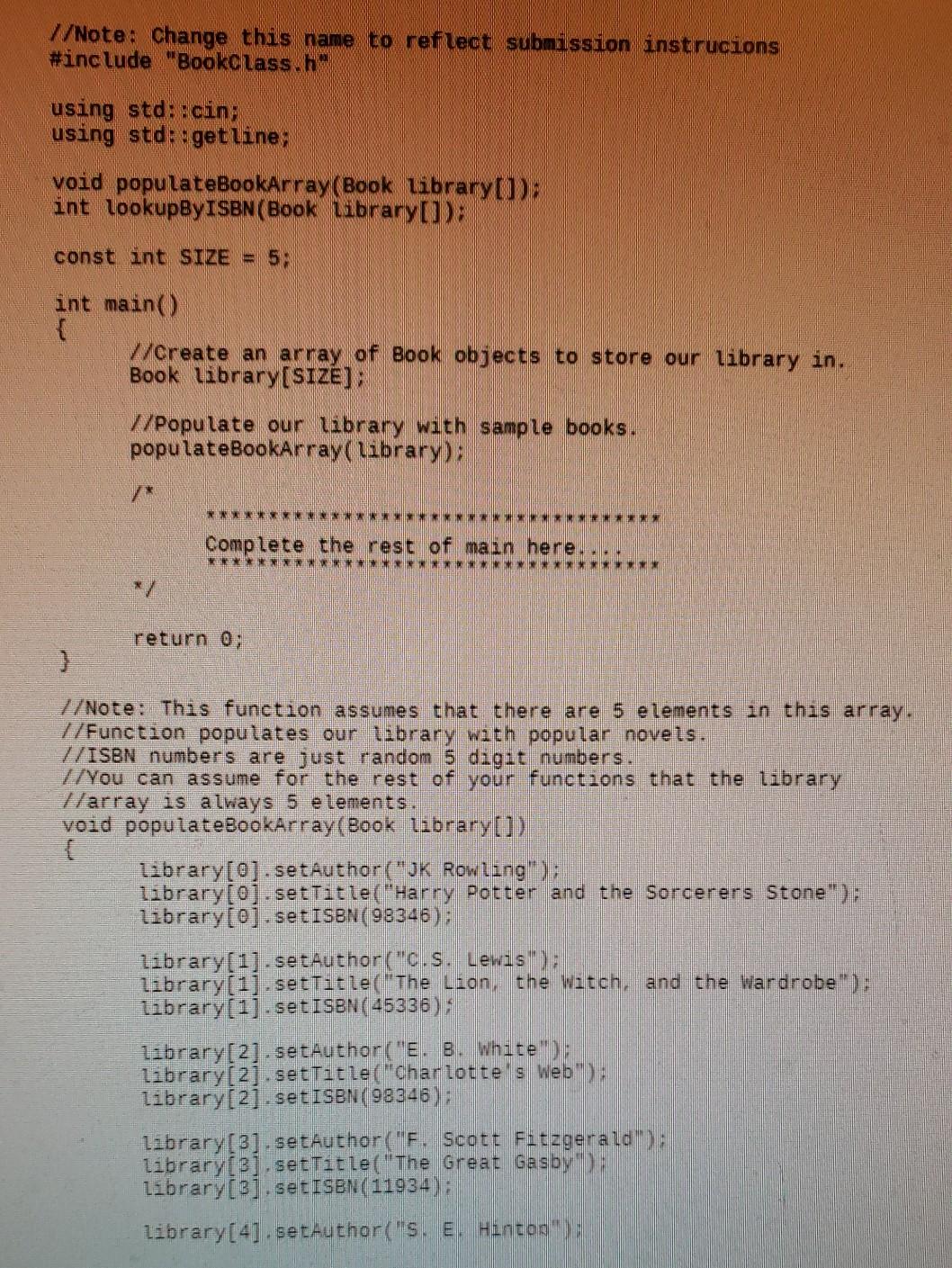 to create a class called Book, which will allow us to create