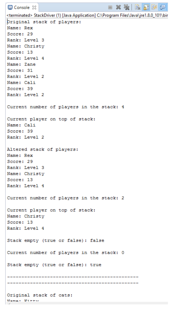 Programming Project 3.1 on page 64 from Java Software Structures: Designing and