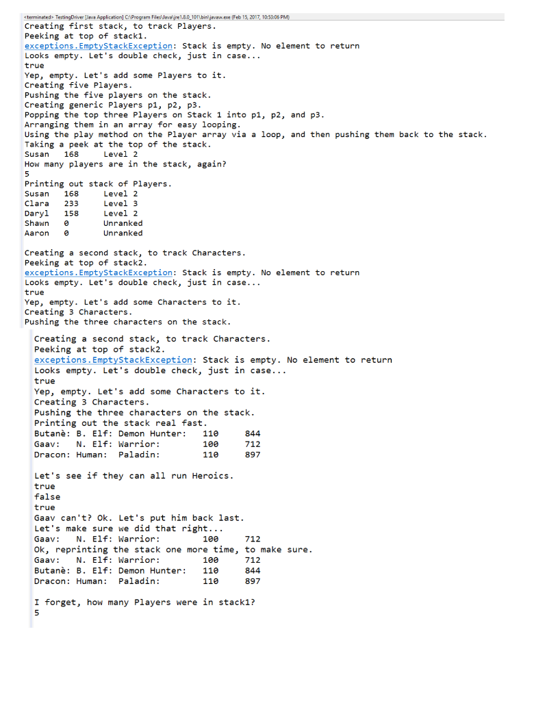 presented in this chapter. Specifically, complete the implementations of the isEmpty, size,