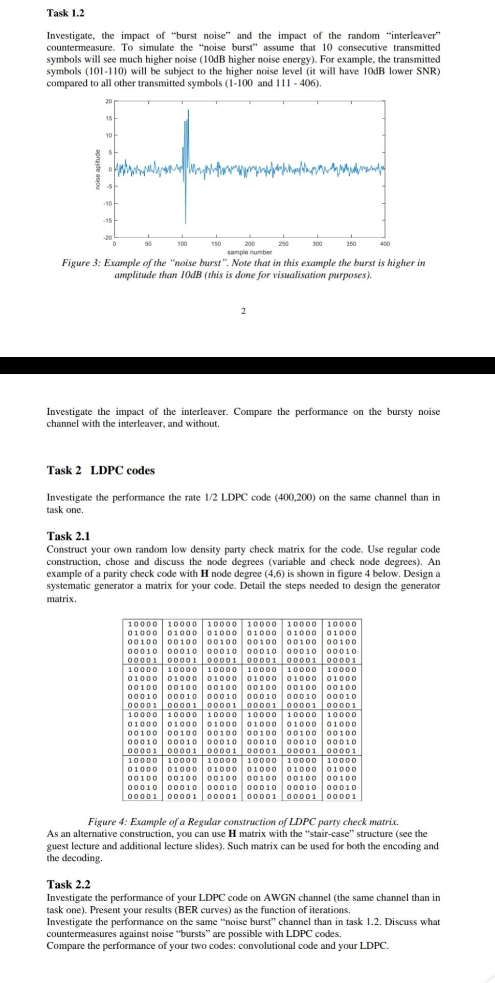 the encoders and decoders for linear block and convolutional codes. The implementation