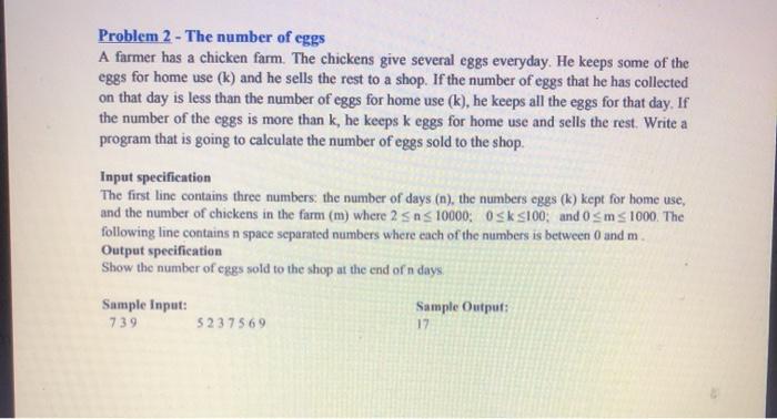  write a programm in C language and a short explain on