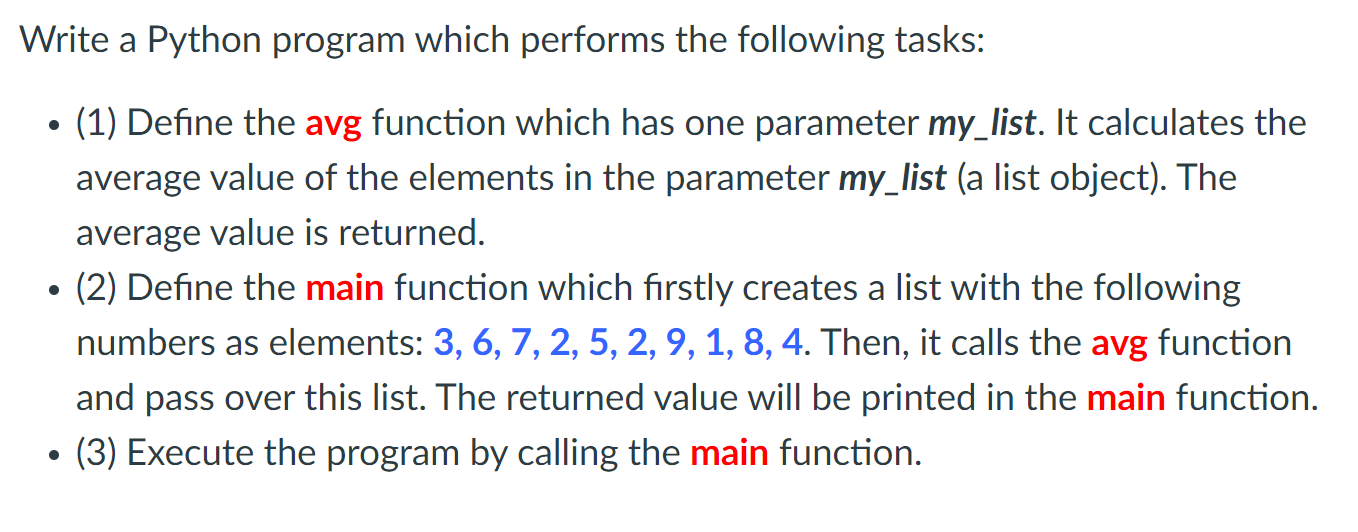 In Python Write a Python program which performs the following tasks: -